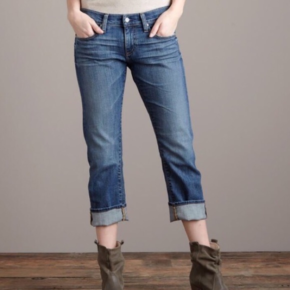 AG Adriano Goldschmied Tomboy Crop Jeans SZ 25 - Picture 1 of 14